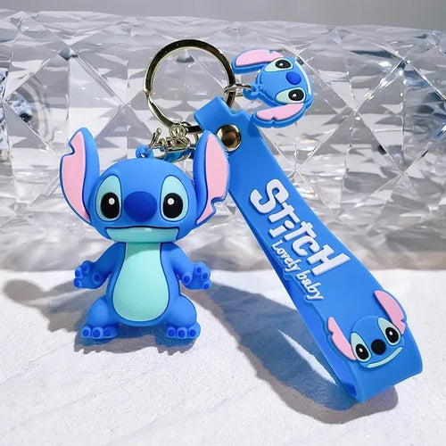 Lilo & Stitch Toys Keychian Anime Stitch Pendant Keychain Sweet Pink