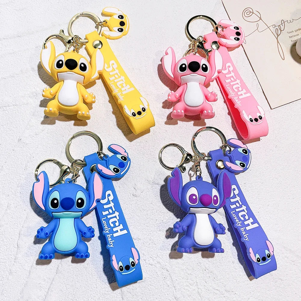 Lilo & Stitch Toys Keychian Anime Stitch Pendant Keychain Sweet Pink