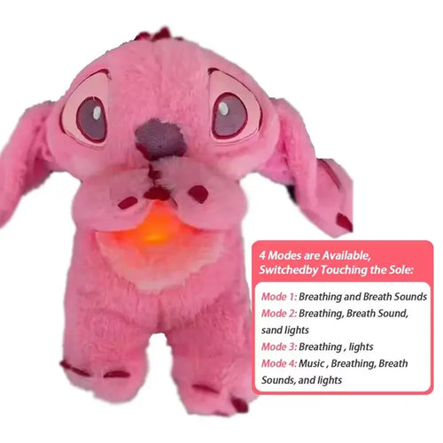 Lilo & Stitch Plush Doll with Music Light, Stitch Breath Toy for Baby